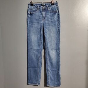 Flag & Anthem Womens High Rise Straight Jeans Dark Wash Size 4